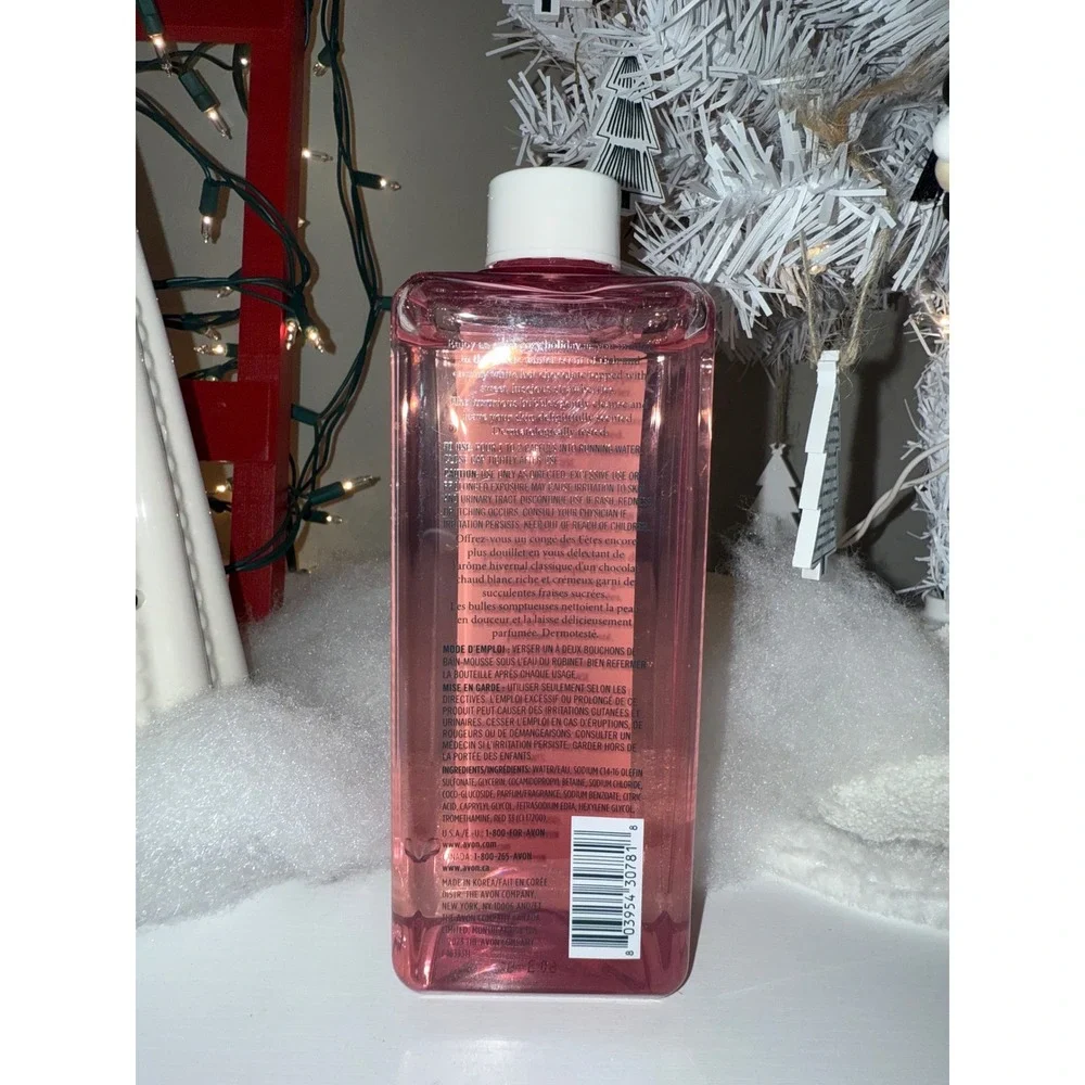 AVON Senses Strawberry White Hot‎ Chocolate Bubble Bath 16.2 fl oz New